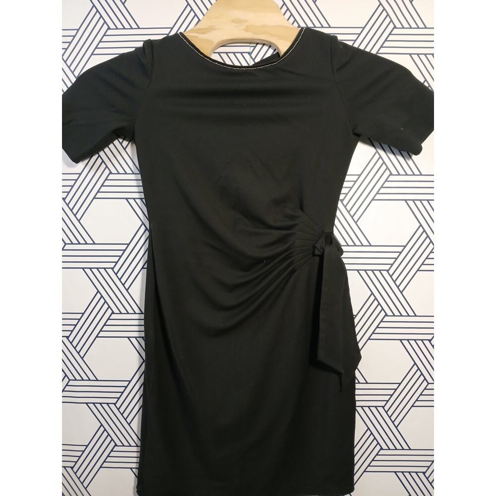 White House Black Market Black Knit Dress | Minimalist Old Money Office Chic